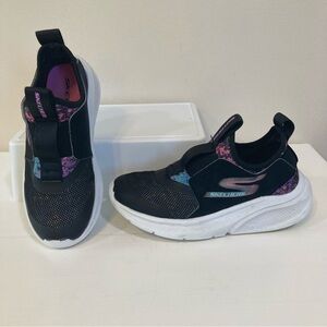 Skechers Girls Skech Fast 2.0 Sz 13.5 Slip On Sneakers Black Athletic